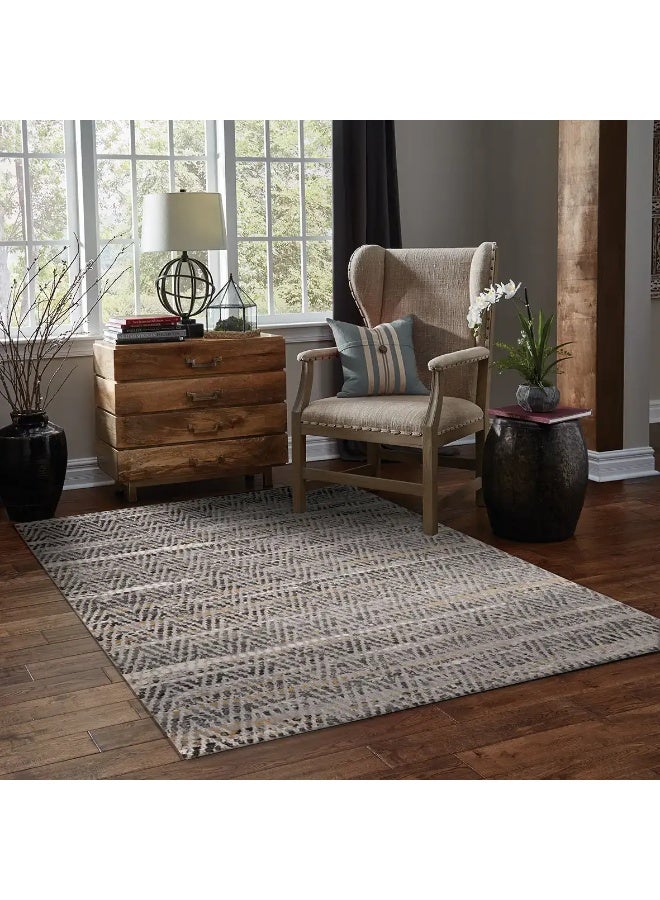 النساجون الشرقيون سجادة شانتيل رمادي مودرن – 120 × 180 سم – النساجون الشرقيون - Image 1